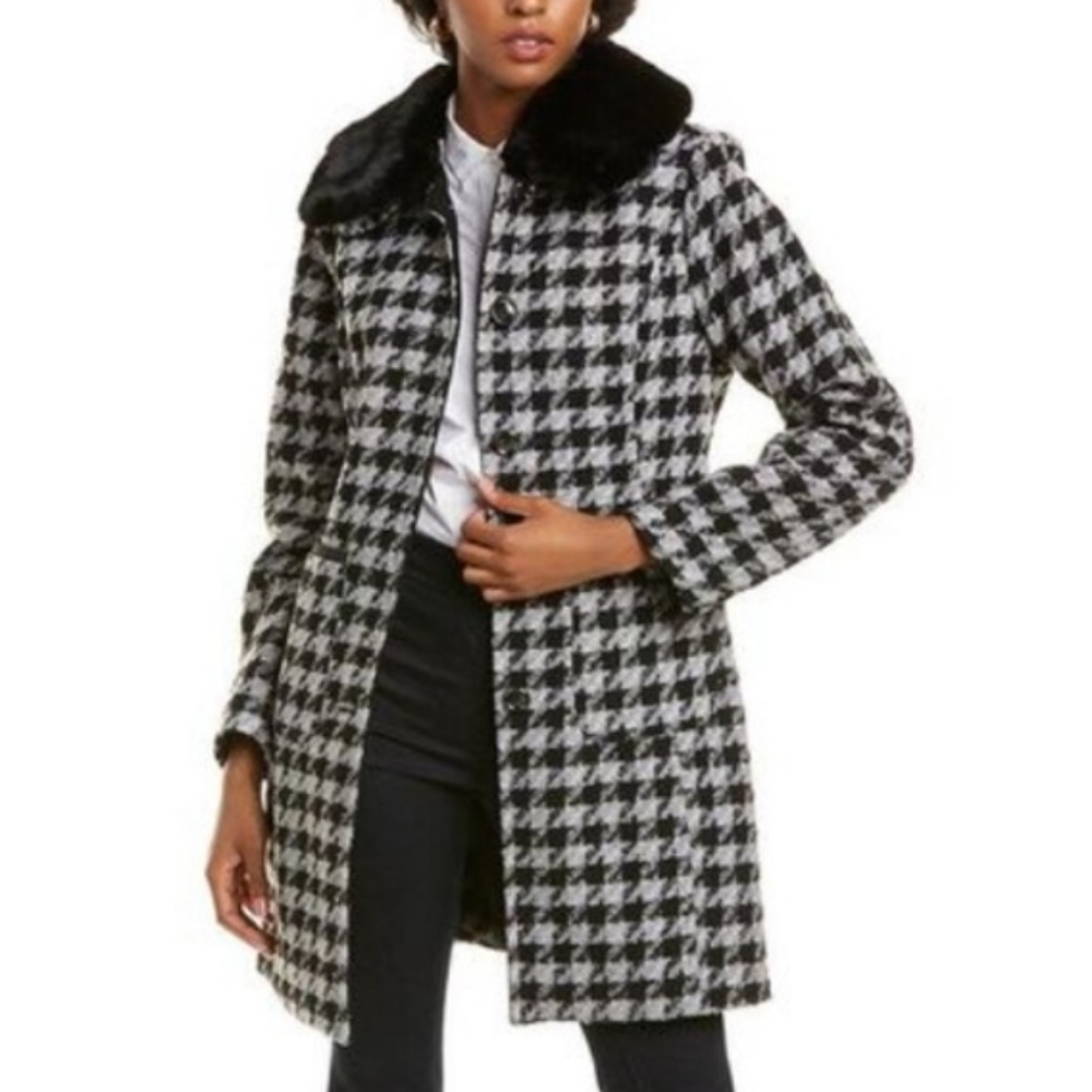 Vintage FS Sports Houndstooth Mohair Coat